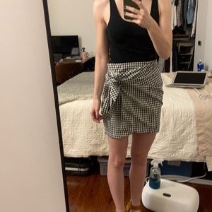 Gingham Tulip mini skirt from Pitaya
